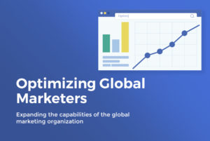 line graph on blue background
